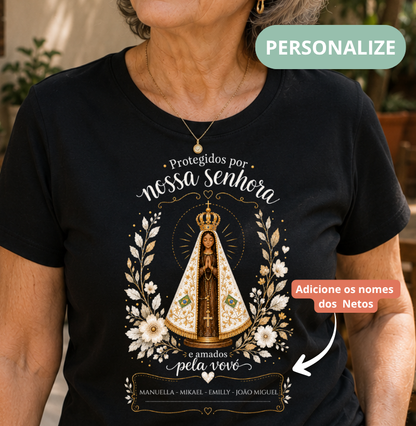 Camiseta Personalizada Nossa Senhora Protege
