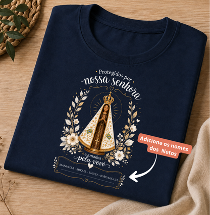 Camiseta Personalizada Nossa Senhora Protege