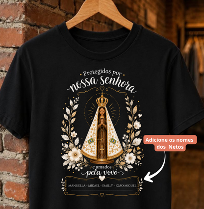 Camiseta Personalizada Nossa Senhora Protege