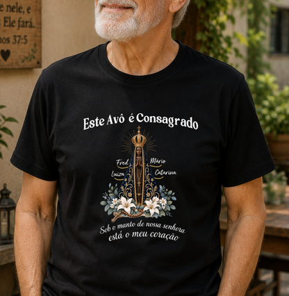 Camiseta Personalizada Nossa Senhora Consagrada e avô