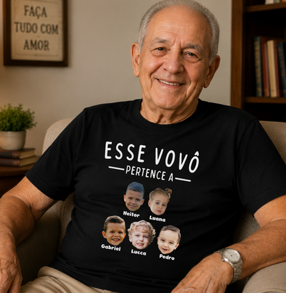 Camiseta Personalizada Vovô pertence a