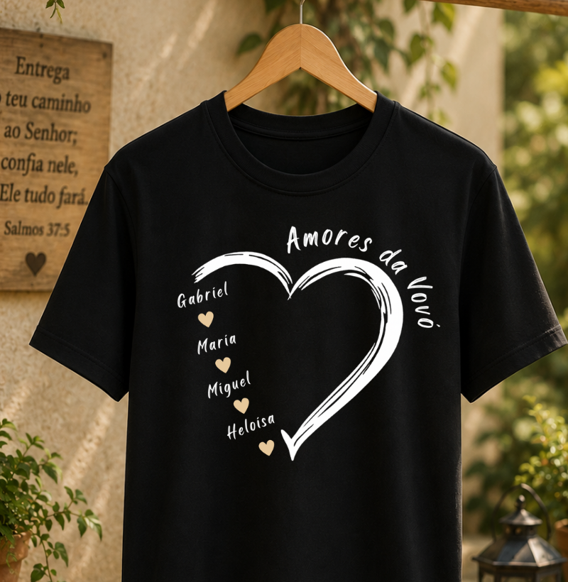 Camiseta Personalizada Amores da Vovó