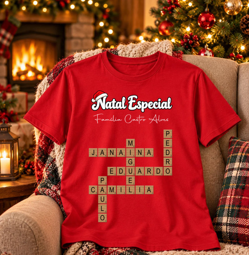 Camiseta Personalizada Natal especial em família