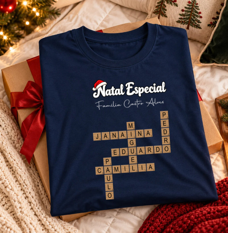 Camiseta Personalizada Natal especial em família