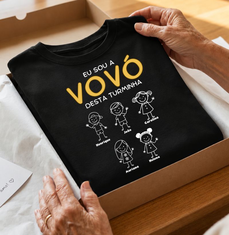 Camiseta Personalizada Eu sou Vovó/ Vovô  Desta turminha