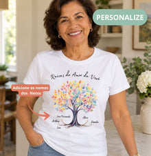 Camiseta Personalizada Raízes do amor da vovó