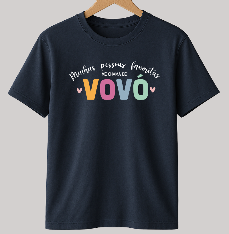 Camiseta minhas pessoas favoritas me chamam de vovó