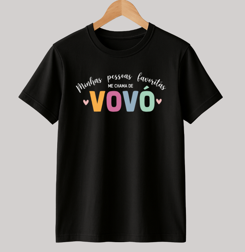 Camiseta minhas pessoas favoritas me chamam de vovó
