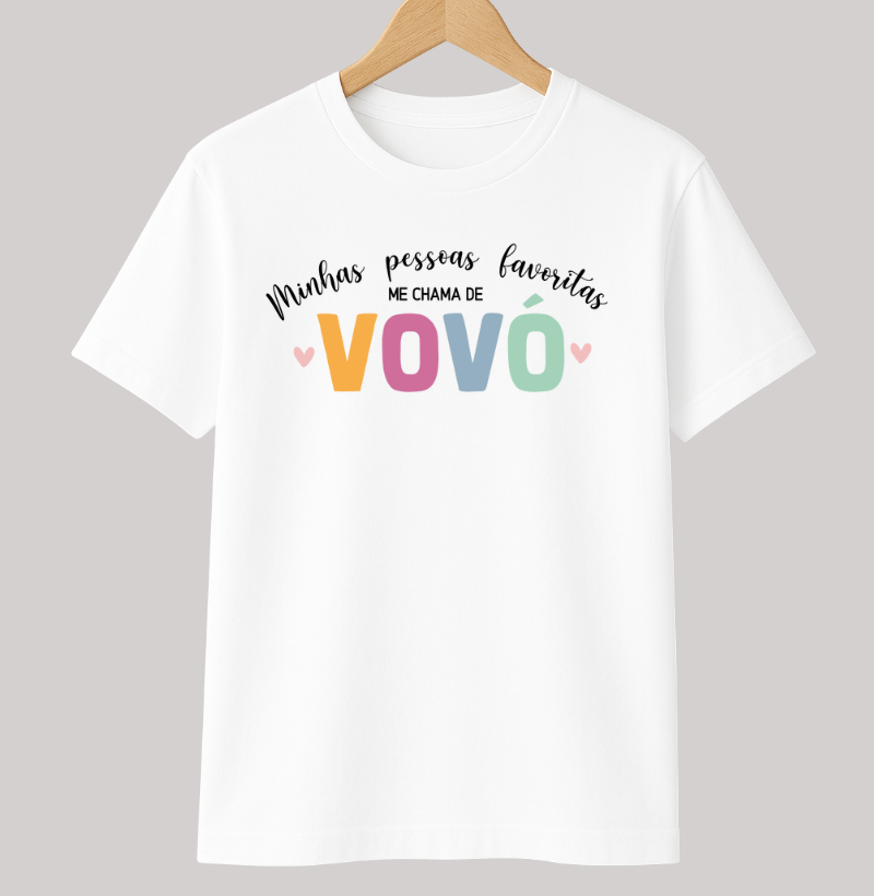 Camiseta minhas pessoas favoritas me chamam de vovó