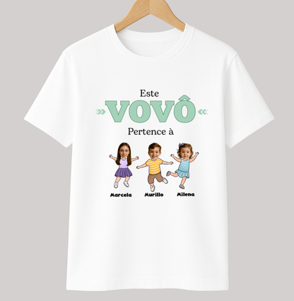 Camiseta Personalizada Divertida Vovô pertence à