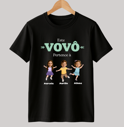 Camiseta Personalizada Divertida Vovô pertence à
