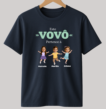 Camiseta Personalizada Divertida Vovô pertence à