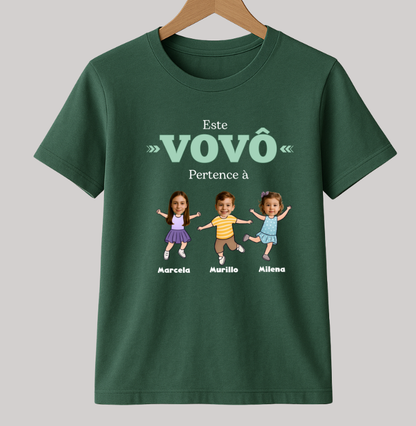 Camiseta Personalizada Divertida Vovô pertence à