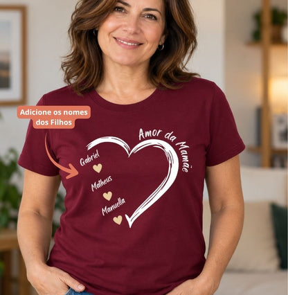 Camiseta Personalizada  Amores da Mamãe