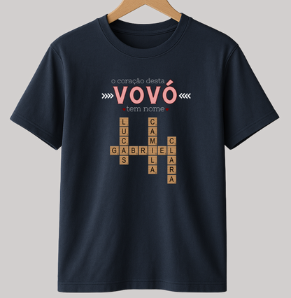 Camiseta Personalizada o coração tem nome