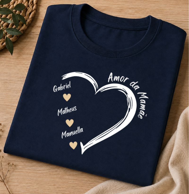 Camiseta Personalizada  Amores da Mamãe