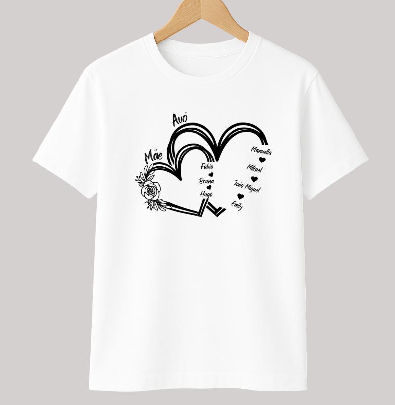Camiseta Personalizada Mãe e avó