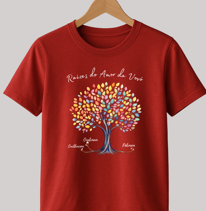 Camiseta Personalizada Raízes do amor da vovó