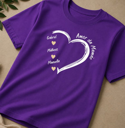 Camiseta Personalizada  Amores da Mamãe