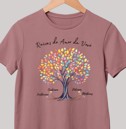 Camiseta Personalizada Raízes do amor da vovó