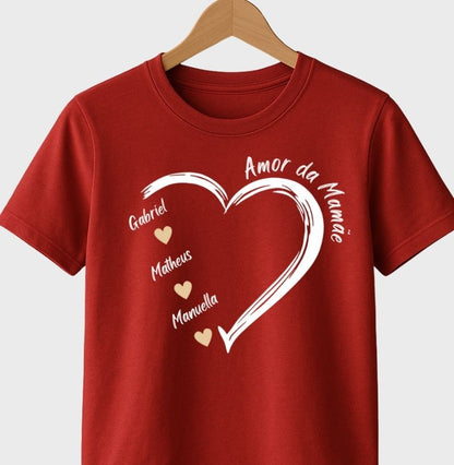 Camiseta Personalizada  Amores da Mamãe