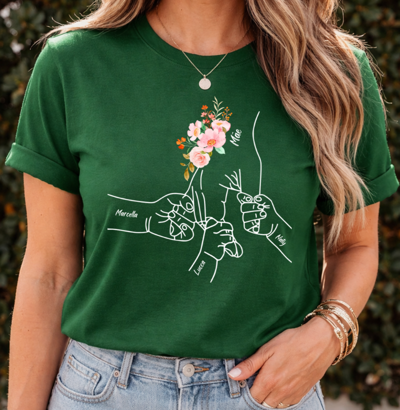 Camiseta Personalizada Mão de amor mãe