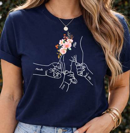 Camiseta Personalizada Mão de amor mãe