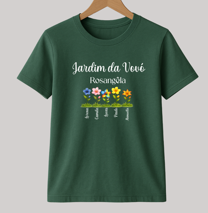 Camiseta Personalizada Jardim da Vovó Cultivando o amor
