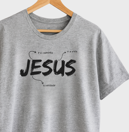 Camiseta Infantil Jesus é o caminho, verdade e vida