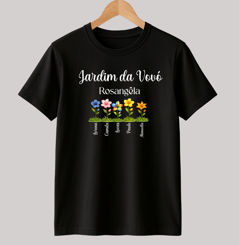 Camiseta Personalizada Jardim da Vovó Cultivando o amor