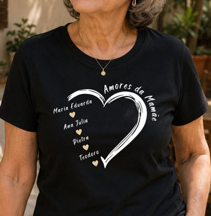 Camiseta Personalizada  Amores da Mamãe