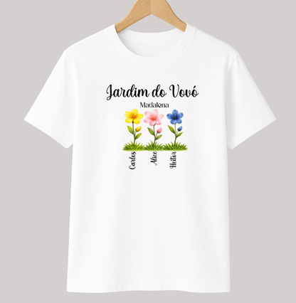 Camiseta Personalizada Jardim da Vovó Cultivando o amor