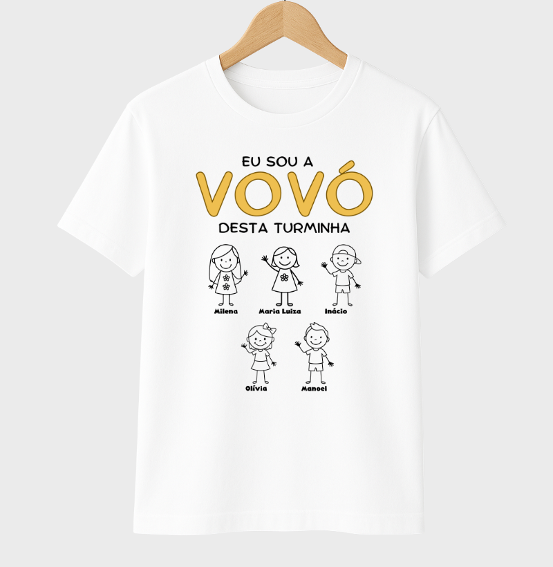 Camiseta Personalizada Eu sou Vovó/ Vovô  Desta turminha