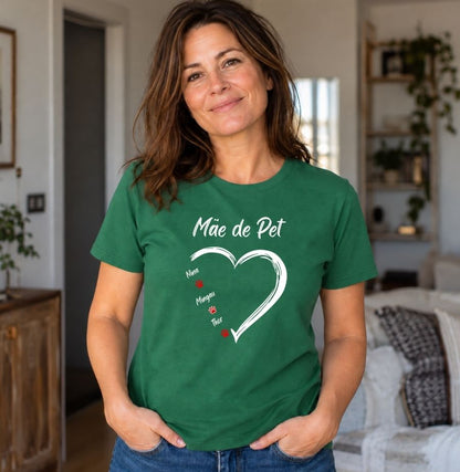 Camiseta Personalizada Mãe de Pet Coração