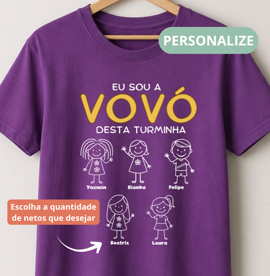 Camiseta Personalizada Eu sou Vovó/ Vovô  Desta turminha