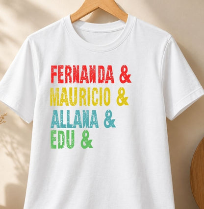 Camiseta Personalizada nomes