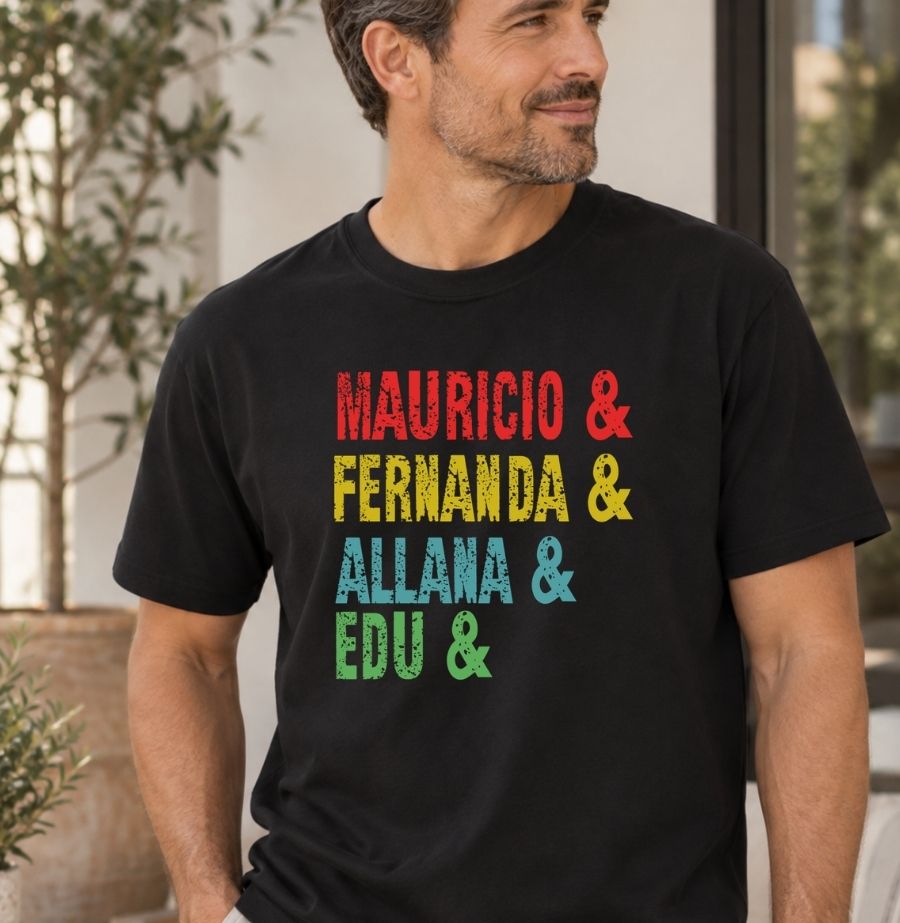 Camiseta Personalizada nomes