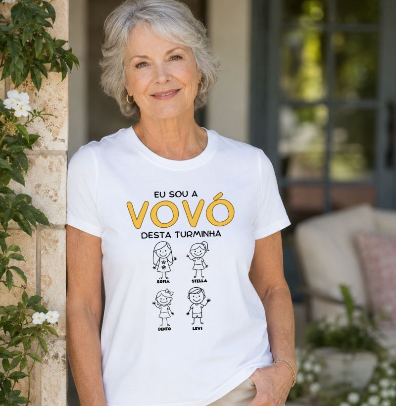 Camiseta Personalizada Eu sou Vovó/ Vovô  Desta turminha