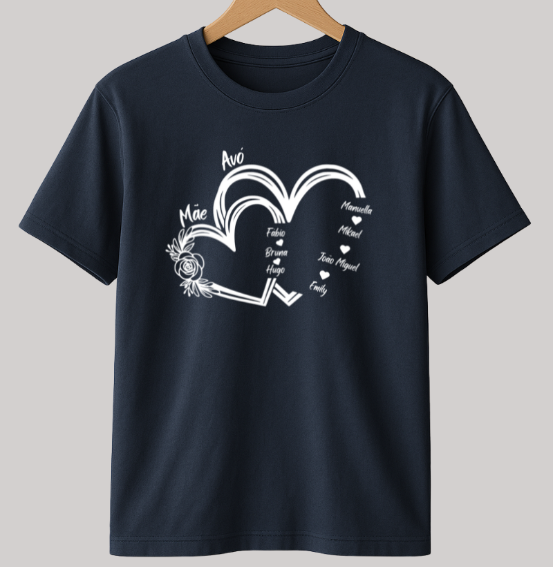 Camiseta Personalizada Mãe e avó