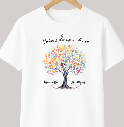 Camiseta Personalizada Raízes do meu Amor Mãe