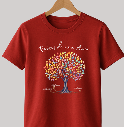 Camiseta Personalizada Raízes do meu Amor Mãe
