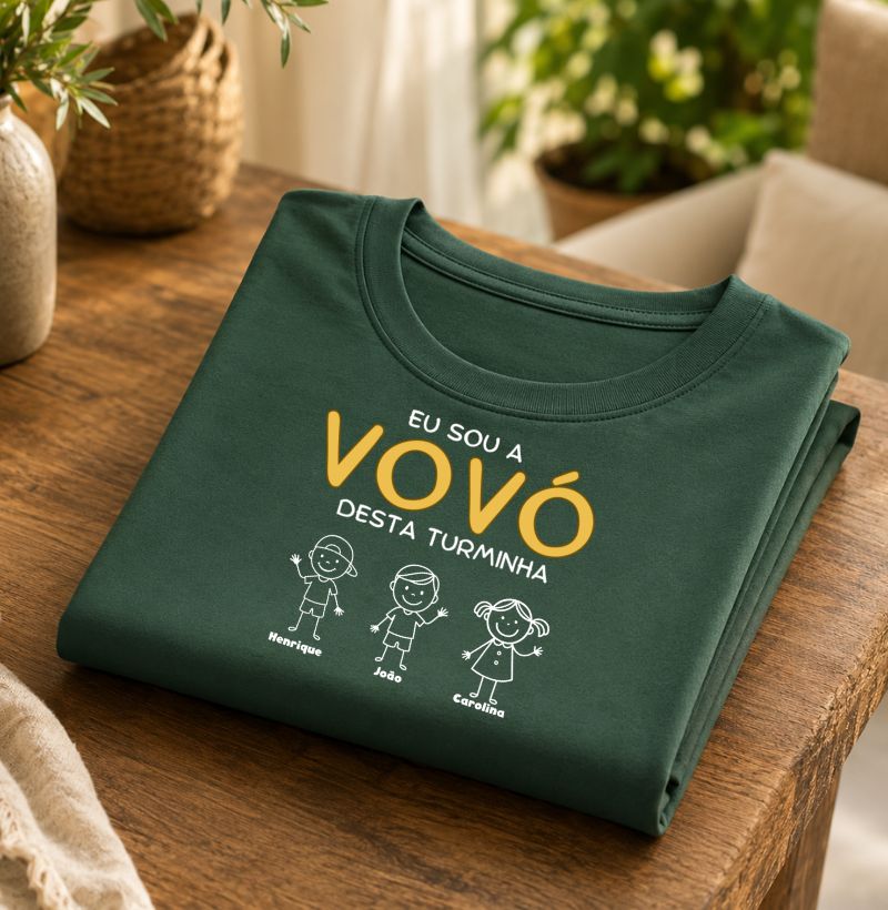 Camiseta Personalizada Eu sou Vovó/ Vovô  Desta turminha