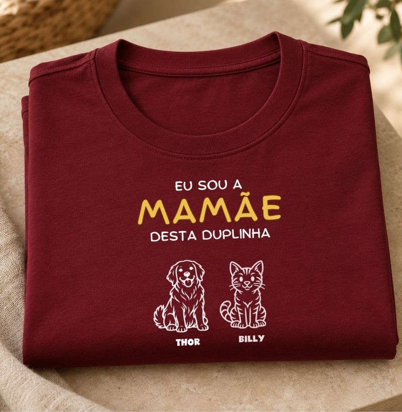 Camiseta Personalizada Mãe Pet Turminha
