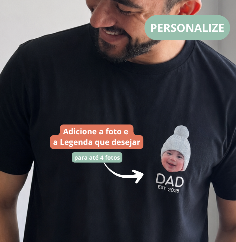 Camiseta Personalizada DAD e ano