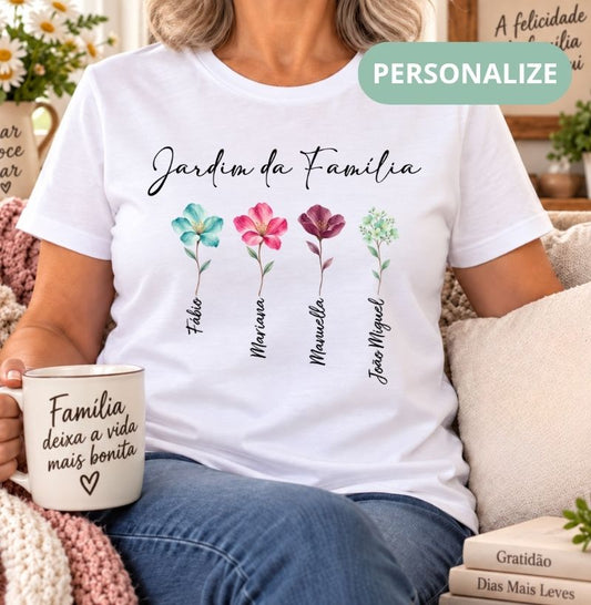 Camiseta Personalizada  Jardim da Família