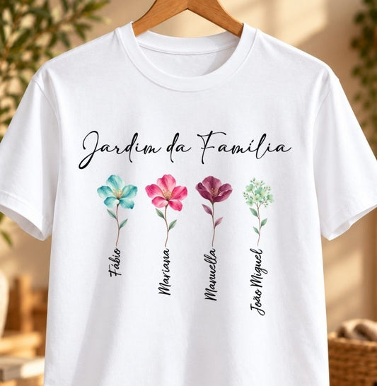 Camiseta Personalizada  Jardim da Família