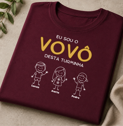 Camiseta Personalizada Eu sou Vovô desta turminha