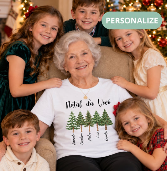 Camiseta Personalizada Natal da Vovó