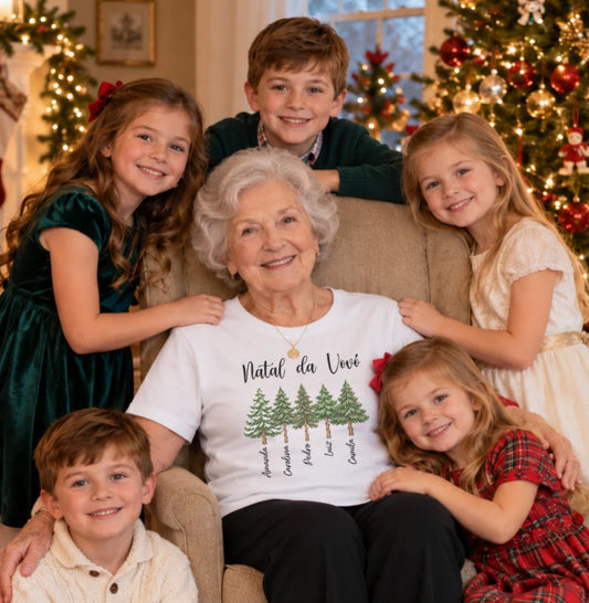 Camiseta Personalizada Natal da Vovó