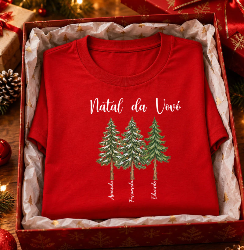 Camiseta Personalizada Natal da Vovó
